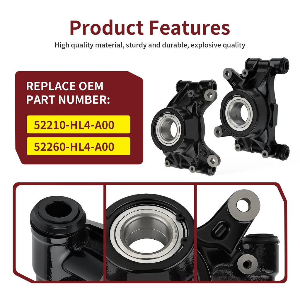 Rear Right Left Knuckle & Bearing for Honda Pioneer 1000-6 (2023–2024)