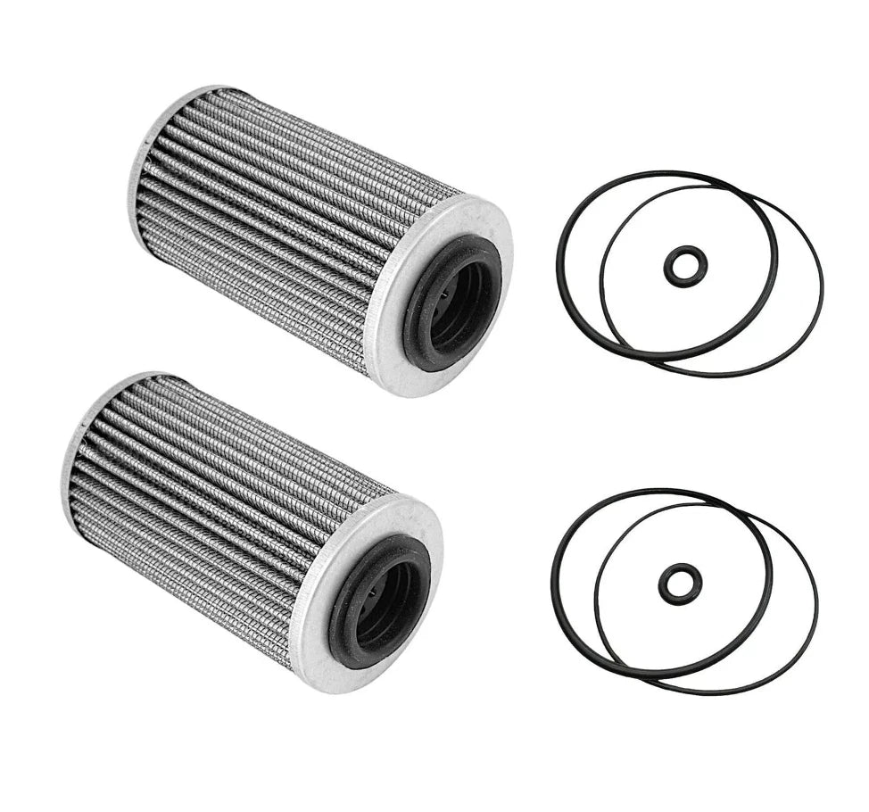 2X Oil Filter & O Ring Kit for Sea Doo 4-Tec RXPX RXTX GTX GTI Wake (2002–2023)