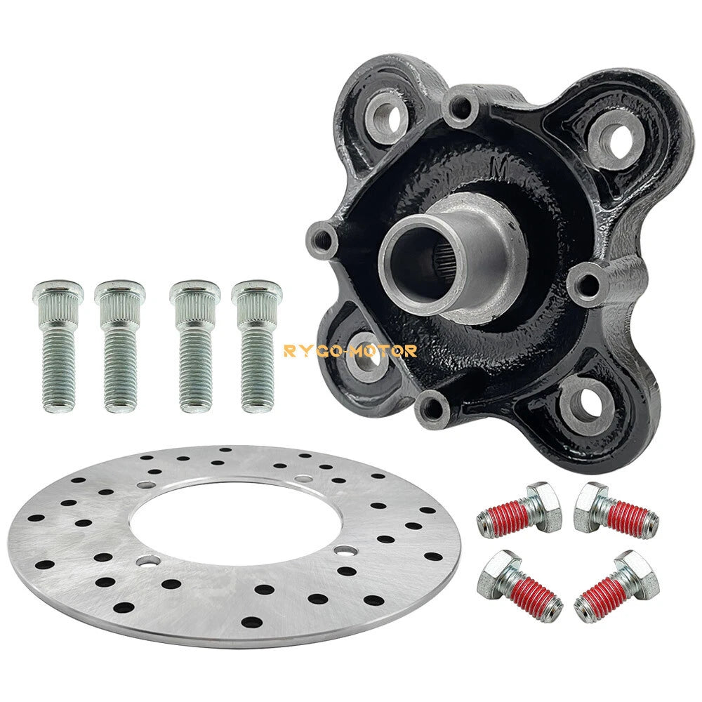 Rear Wheel Hub & Disc Rotor & Studs for GEM eM1400 (2014–2020)