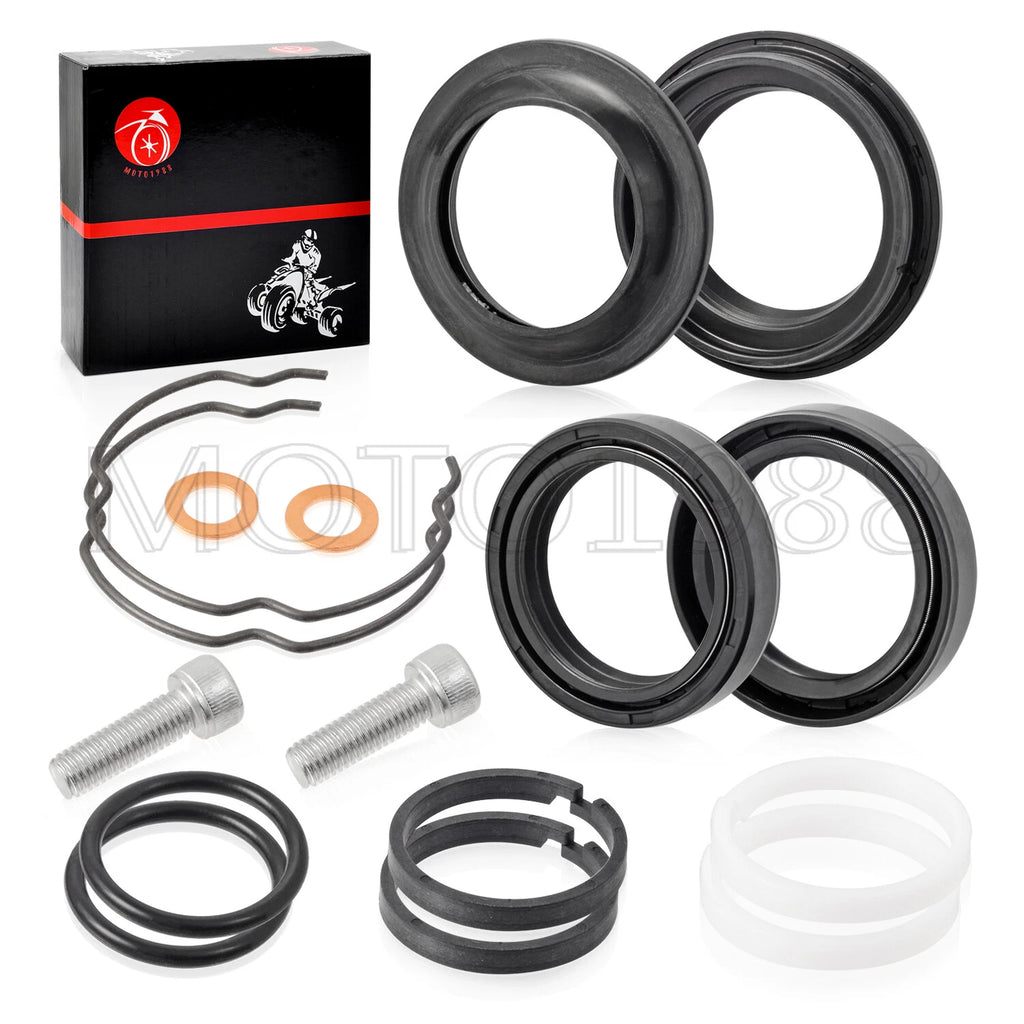 Front Fork Dust Oil Seals Rebuild Kit 39mm for Harley Sportster 883 1200 (1988–2023)