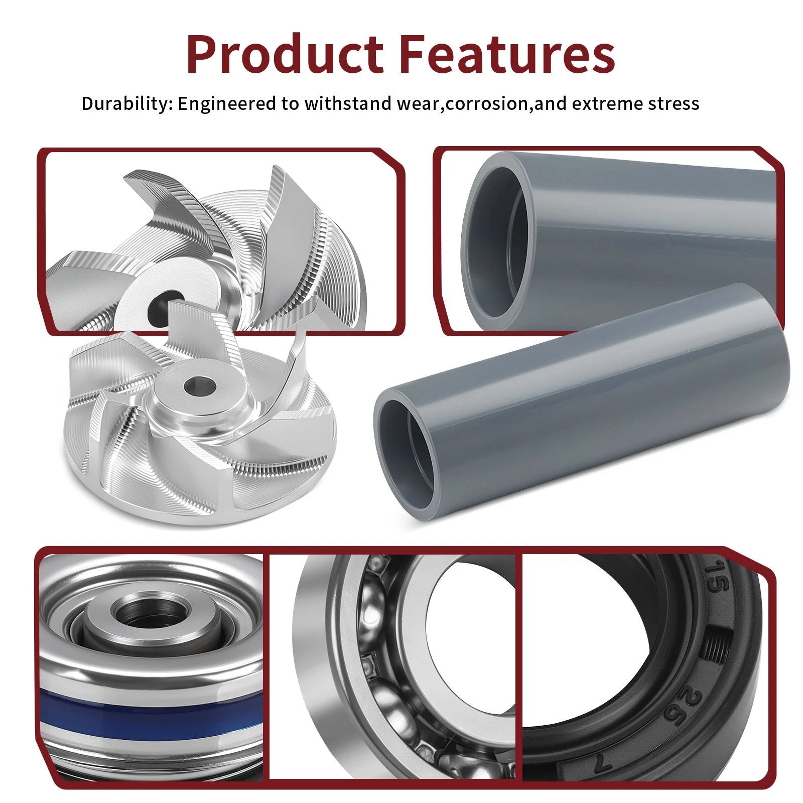 Water Pump Seal Rebuild Kit w/Driver for Polaris Big Boss 500 (1998–1999)