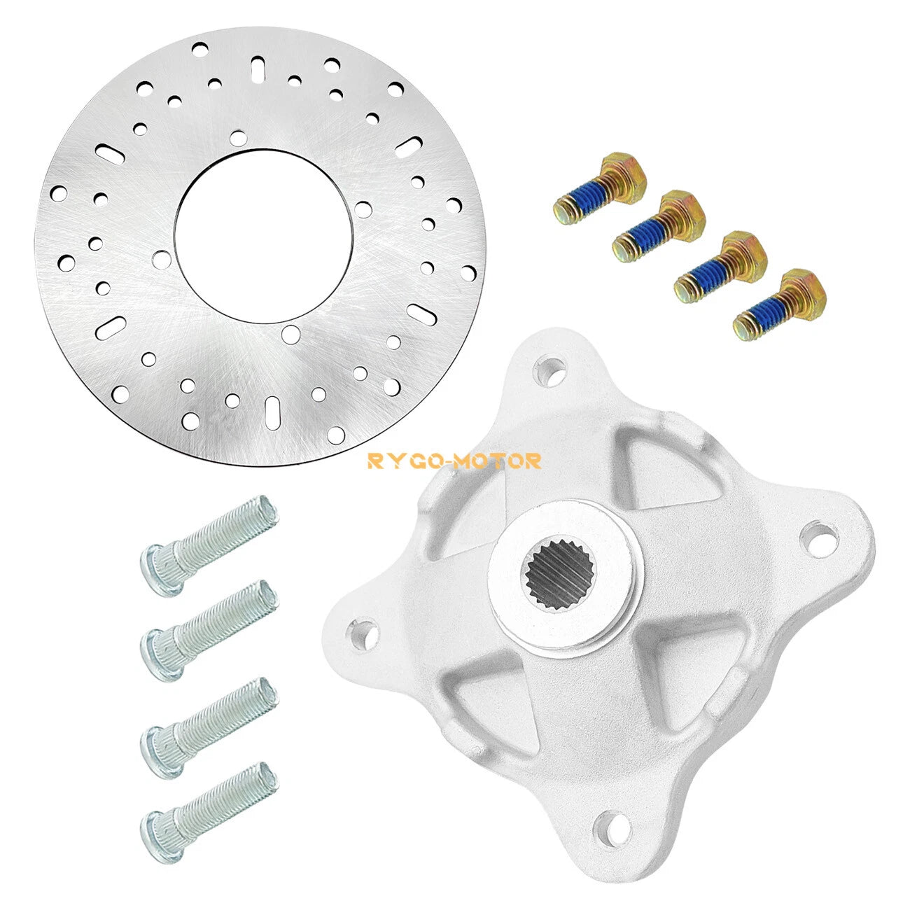 Front Wheel Hub, Studs & Brake Rotor Kit for Polaris Magnum 330 4x4 (2004–2006)