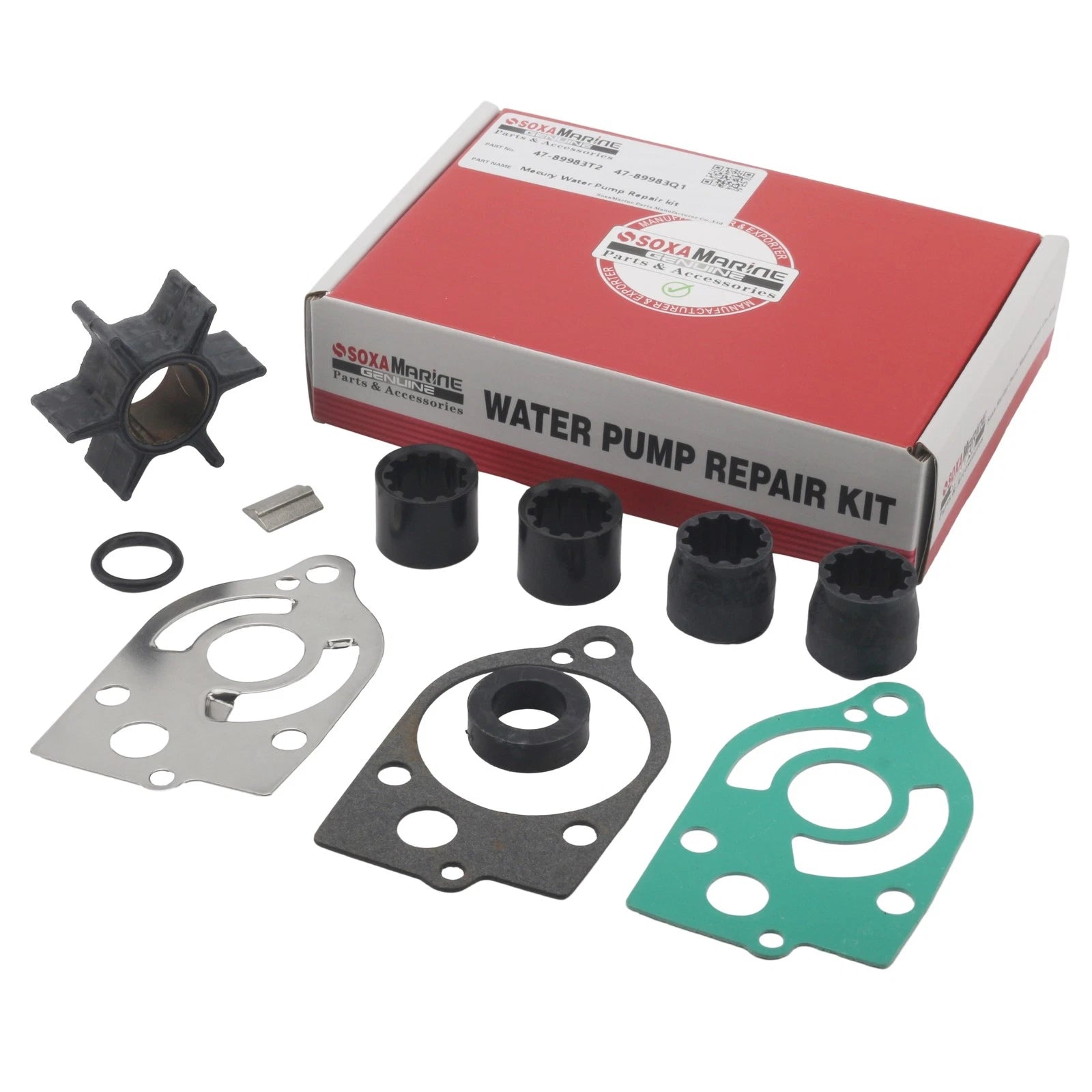 Water Pump Kit for Mercury 35HP 40HP 45HP 50HP 60HP 70HP (47-89983Q, 47-89983, 89983Q)