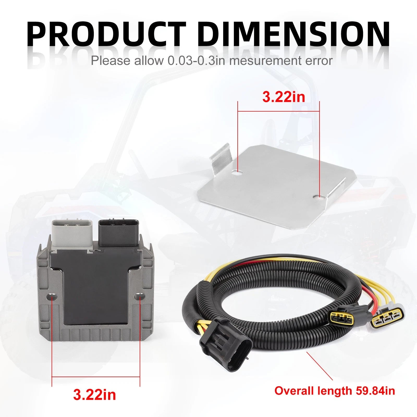 Voltage Regulator Rectifier 4016868 for Polaris RZR 900/1000 XP ACE 500/570 (2014–2021)