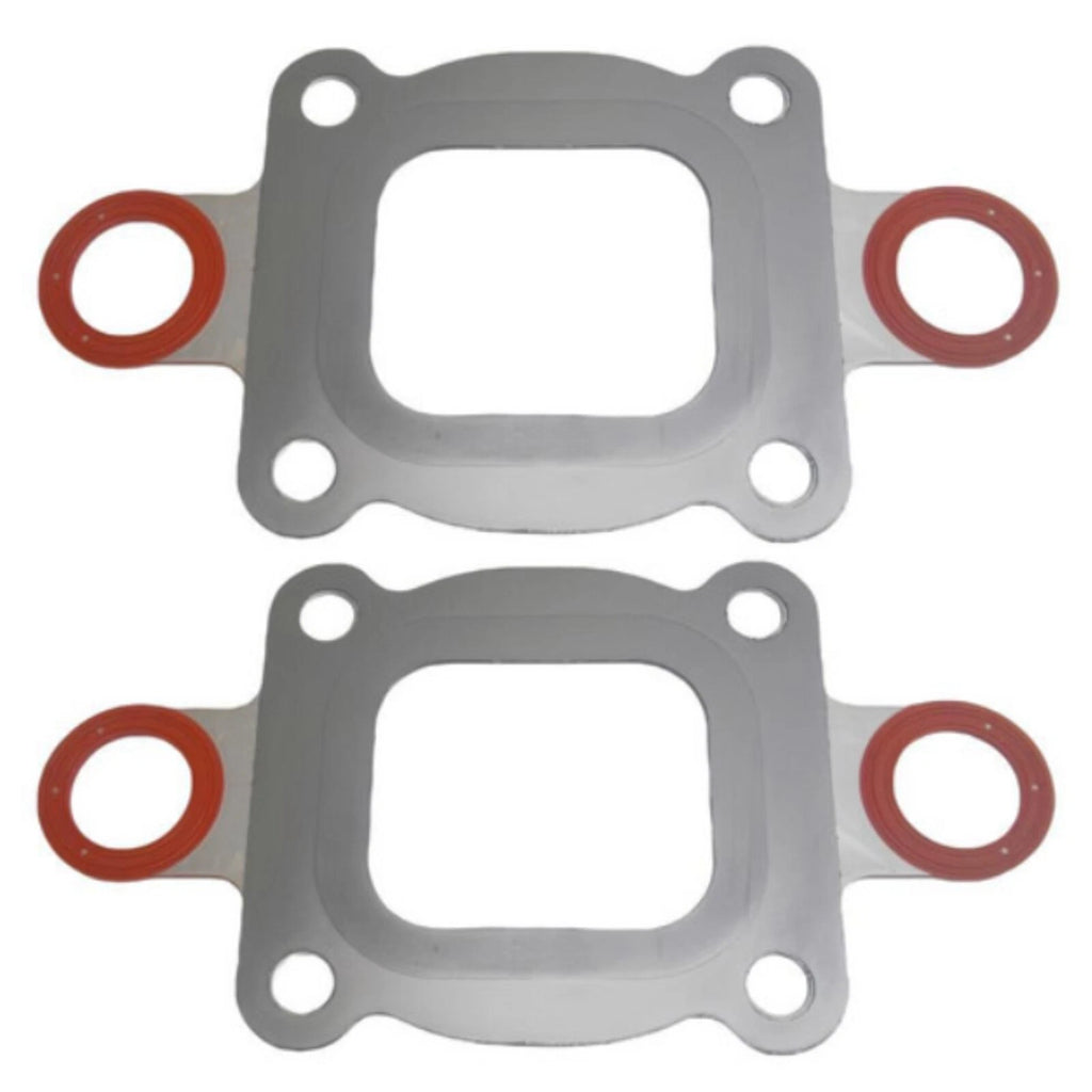 2 Exhaust Elbow Riser Gaskets for MerCruiser 4.3 5.0 5.7 (Full Flow)