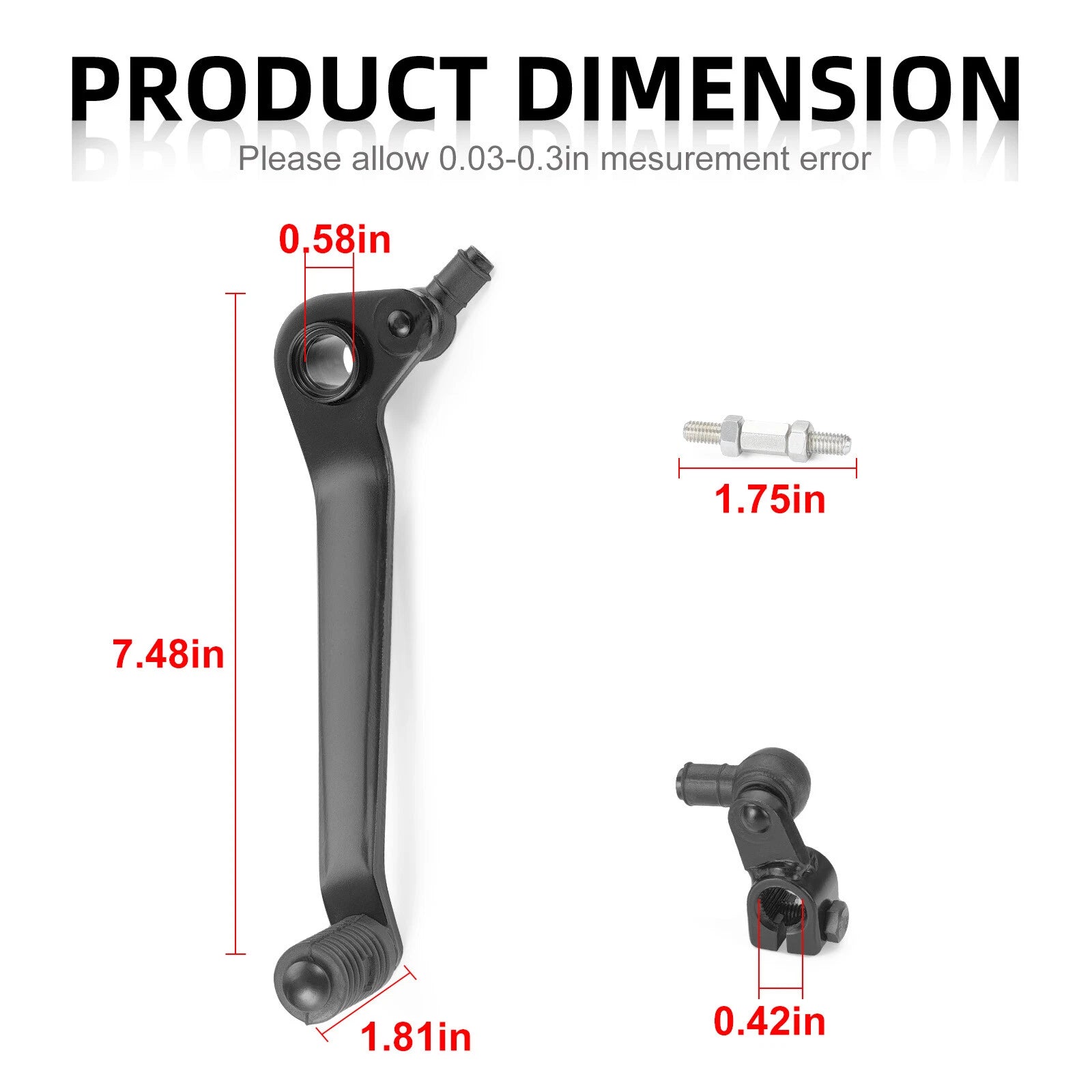 Foot Shift Lever Pedal & Shifter Linkage Arm for Yamaha Warrior 350 (1987–2004)