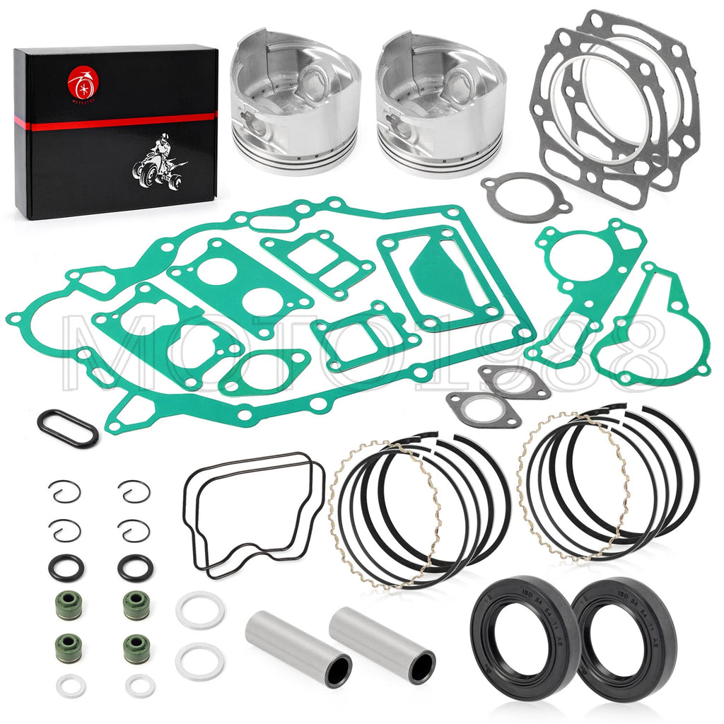 Engine Rebuild Kit with Seal, Pistons & Rings for Kawasaki (13001-2210)