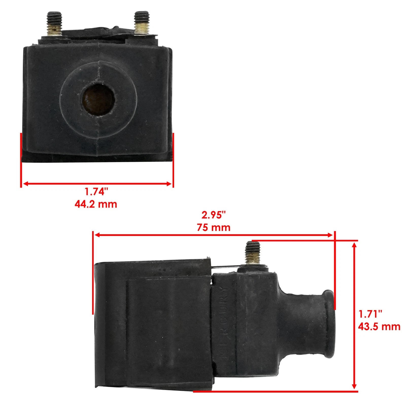 Ignition Coils 2X for Mercury Outboard 9.8Hp Engine (1979–1985)
