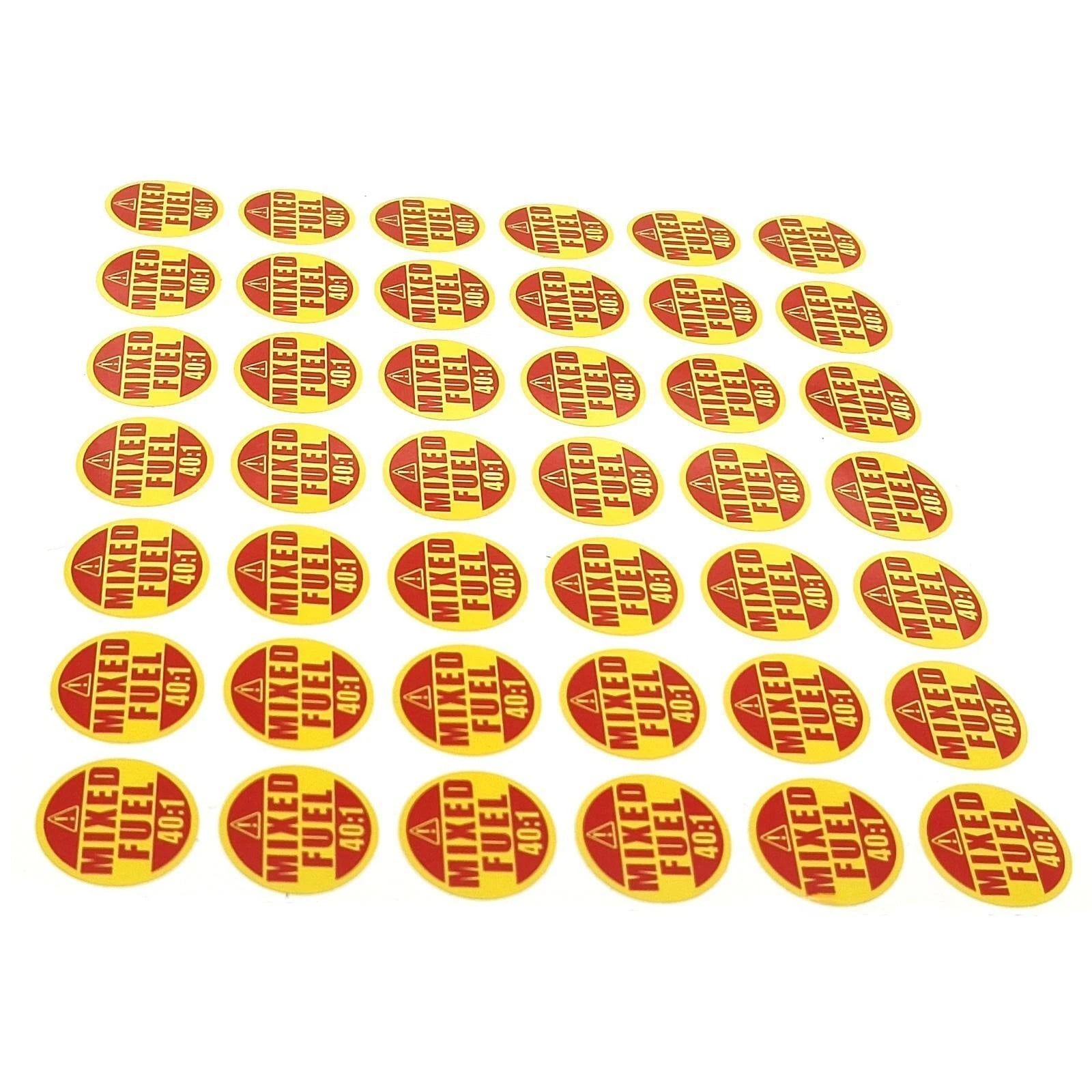 42X Mixed Fuel 40:1 Stickers for Outdoor Power Equipment (Leaf Blowers)