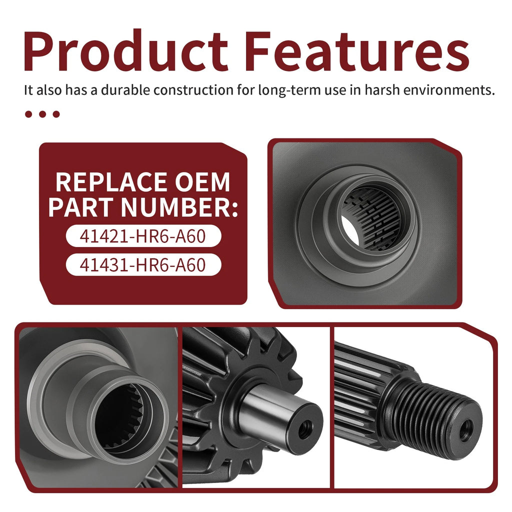 Rear Differential Gear Ring Pinion for Honda Foreman Rubicon 500 (2015–2019)