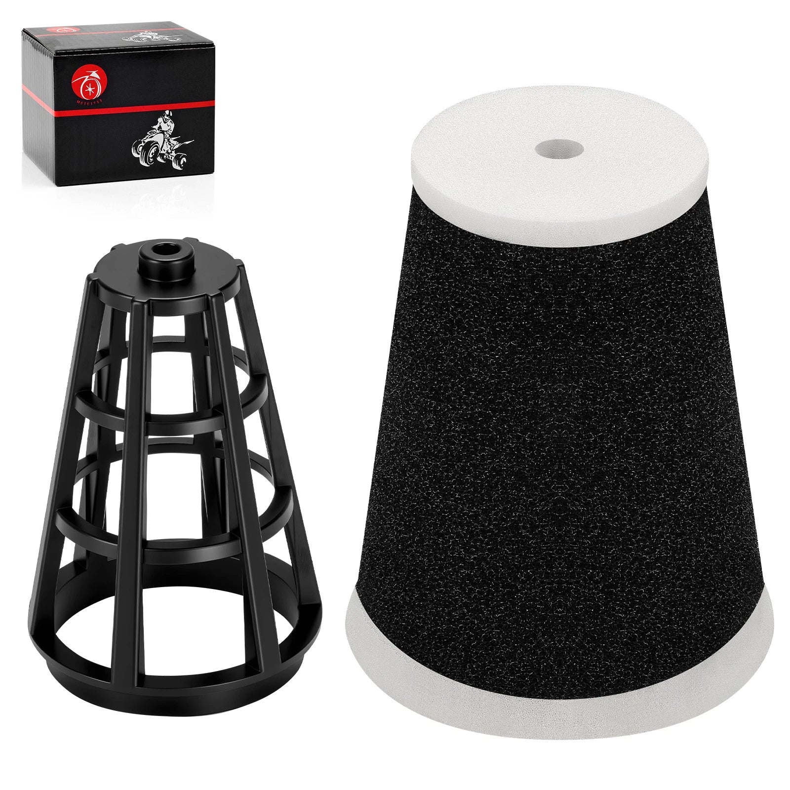 Air Filter & Cage Guide Element for Yamaha Big Wheel BW200 (1986–1988)