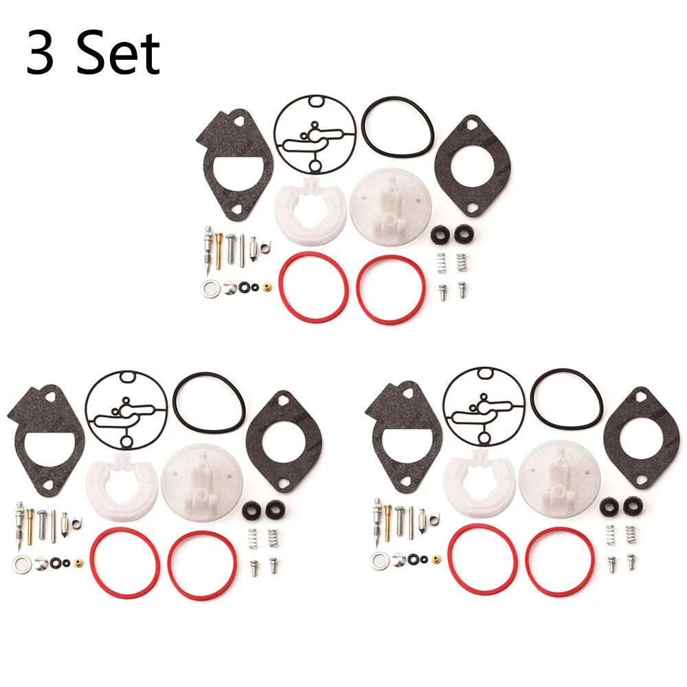 Set of 3 Carburetor Repair Rebuild Kits for Briggs & Stratton Nikki (N/A)