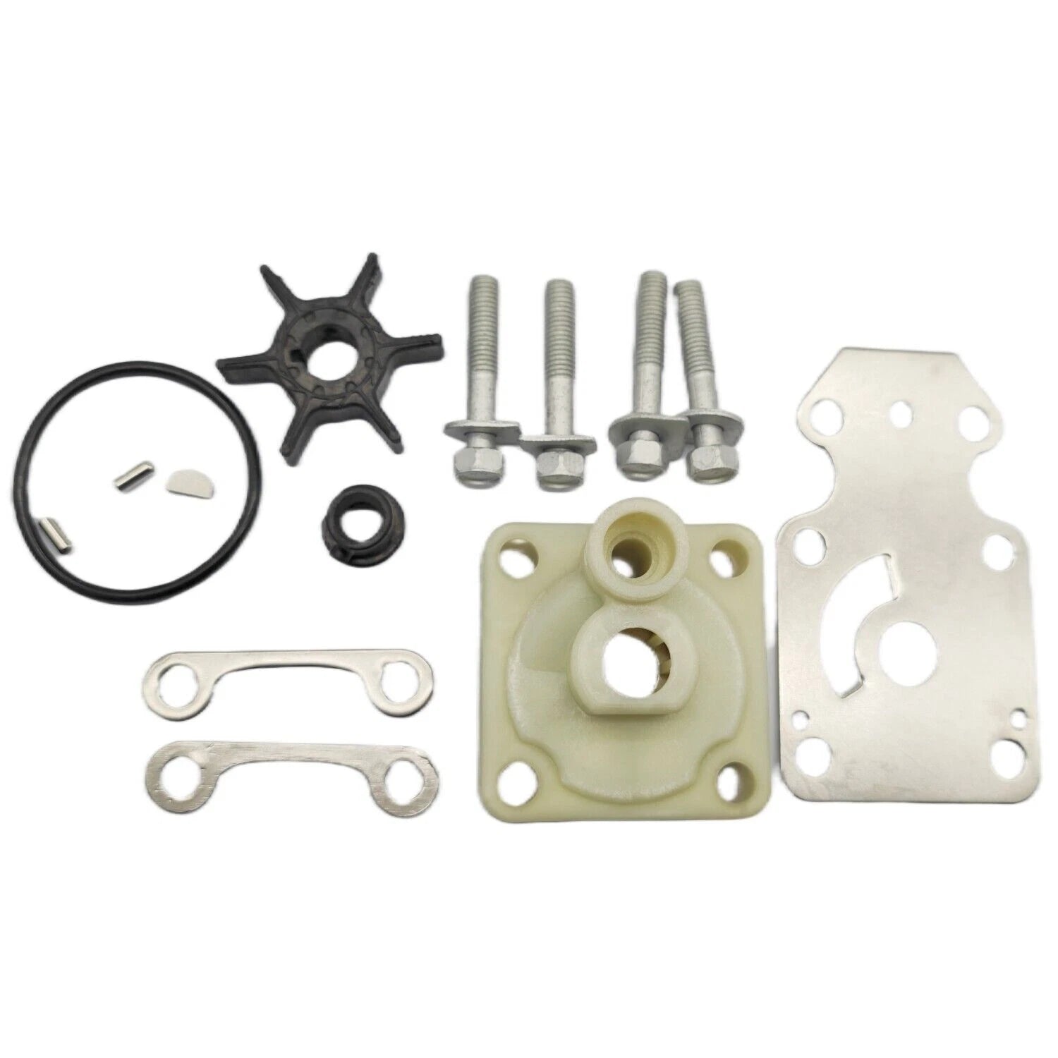 Water Pump Impeller Kit 6AH-W0078-00 for Yamaha 4 Str 15-20 HP (F15C, F20)