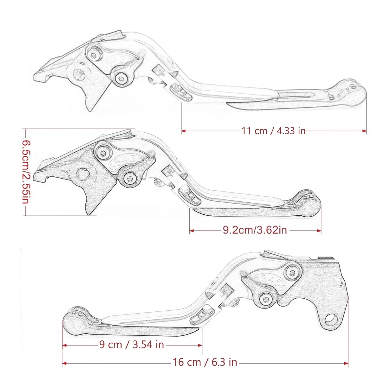 Adjustable Clutch Brake Lever for Honda CRF1100L Africa Twin (2022–2024) a13