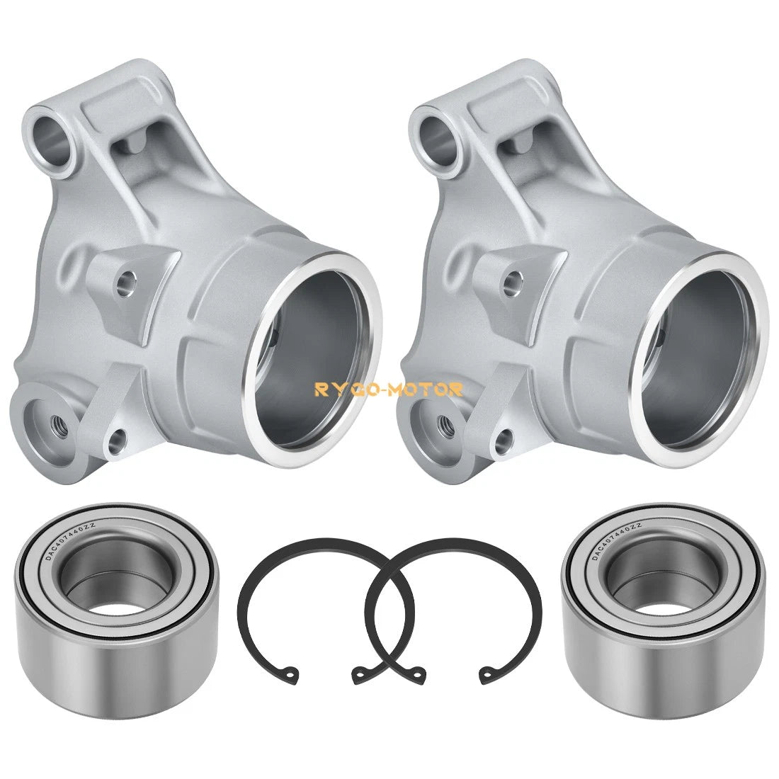 2 Rear Wheel Bearing Carrier & Bearings Kits for Polaris Sportsman 500 (2007–2013)