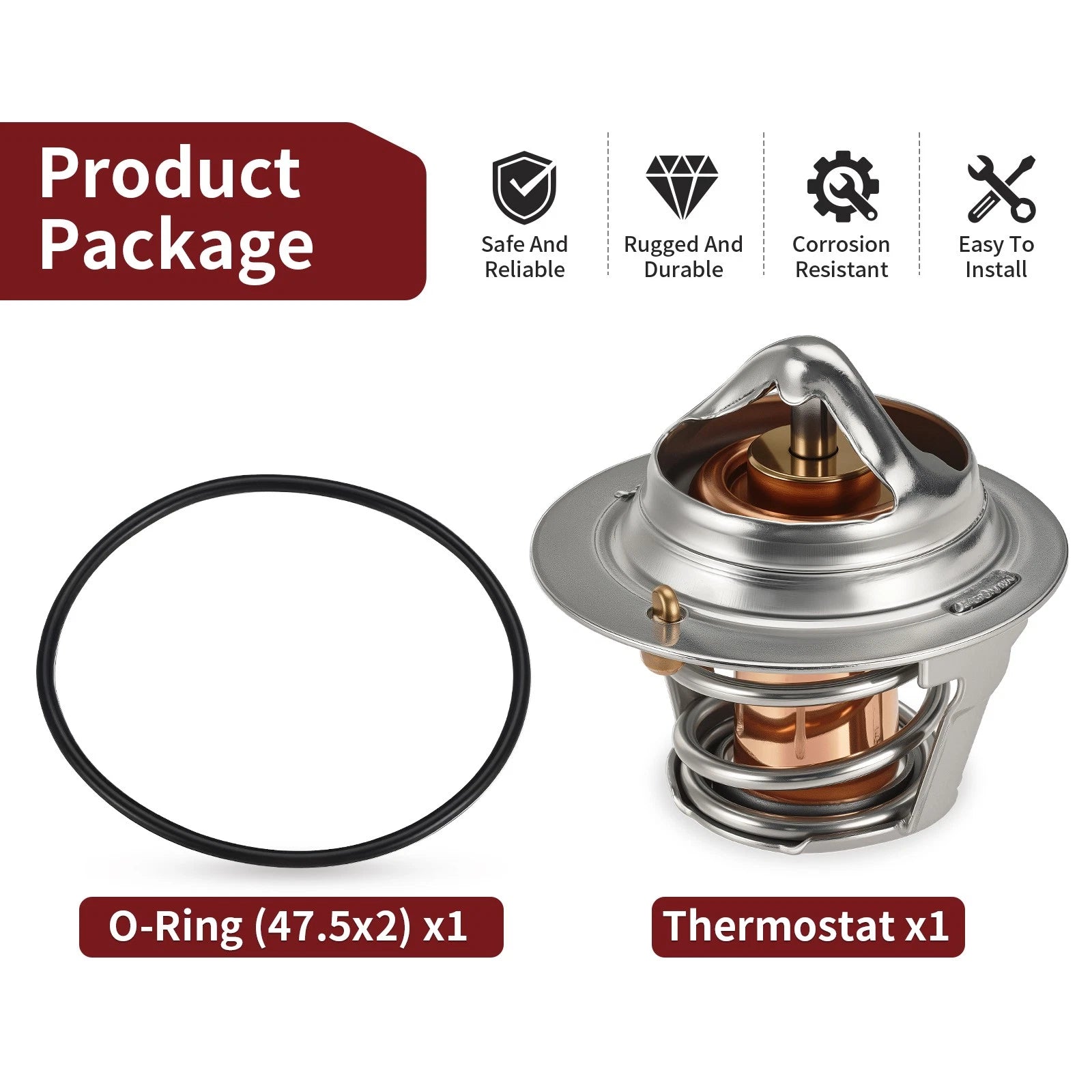 Thermostat & O-Ring for Honda Interceptor VFR700F VFR750F (1983–1986) 19300-ML7-003