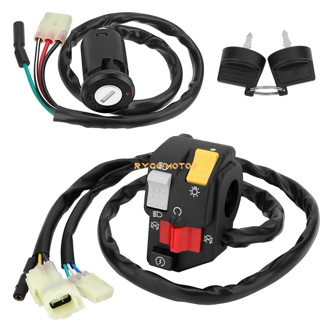 Handlebar & Key Switch for Honda TRX250EX Sportrax 250 (2006–2007)