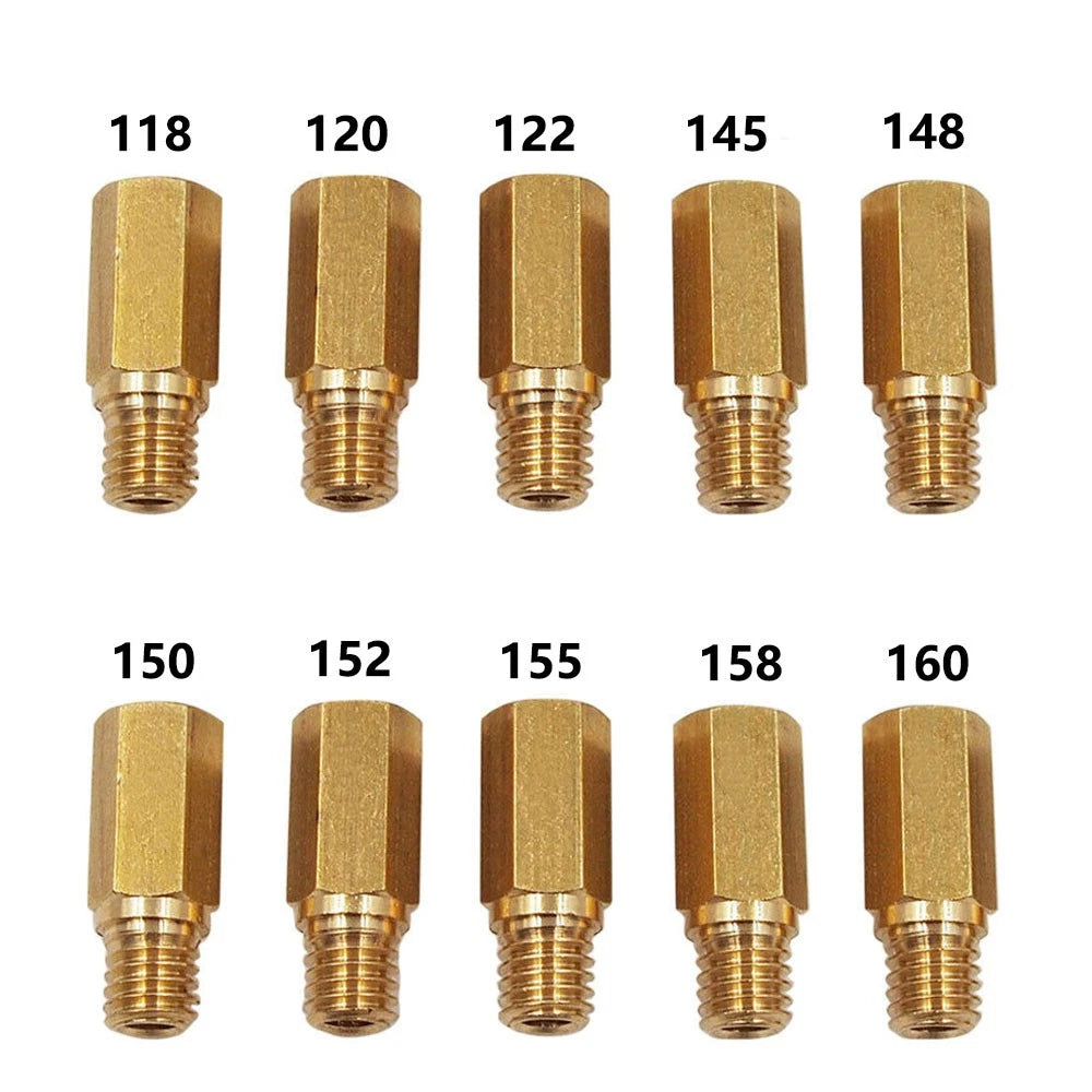 10pcs Carburetor Main Jet #118-#160 for Keihin PWK PE OKO KOSO (N/A)