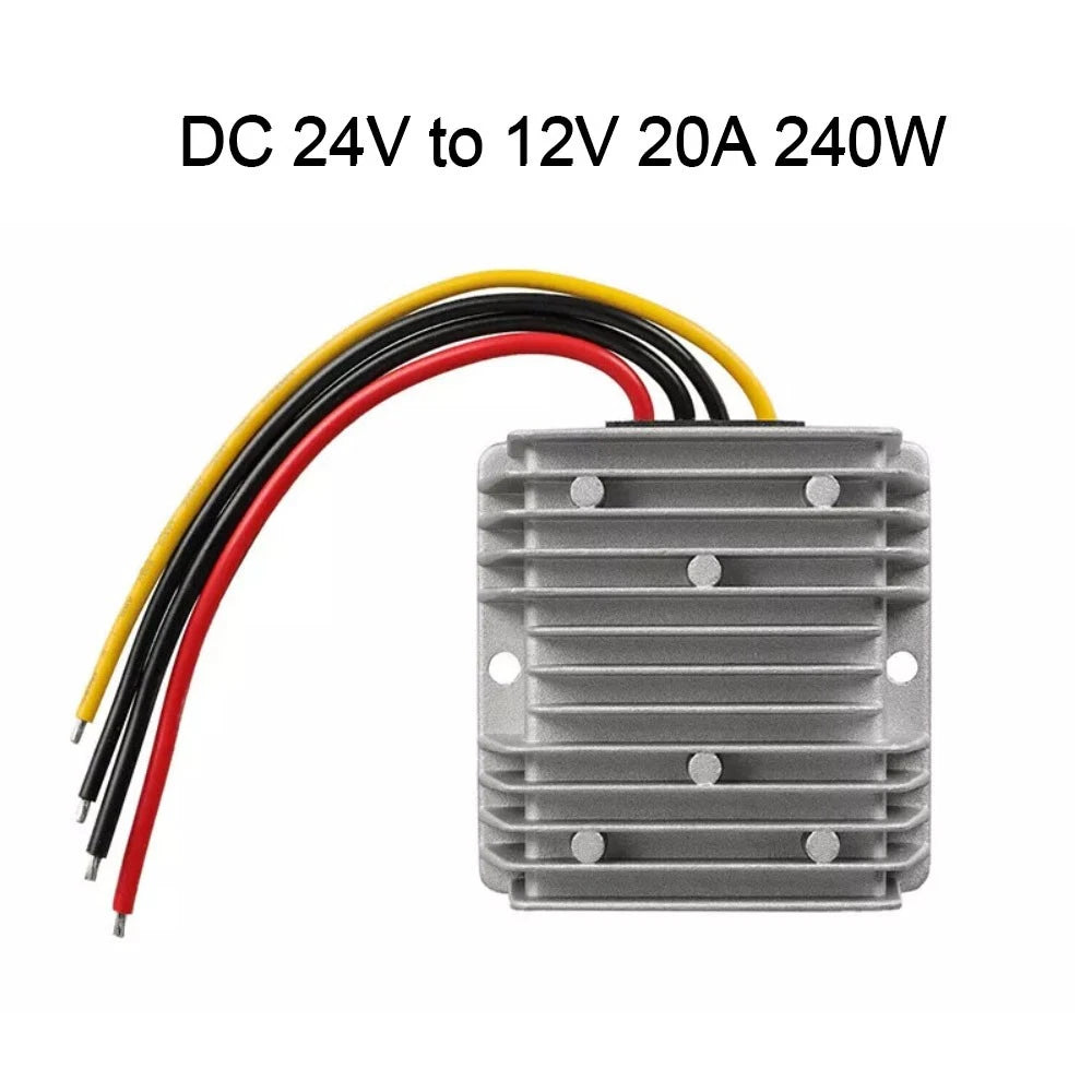 DC 24V to DC 12V 20A 240W Step Down Power Converter Regulator Waterproof