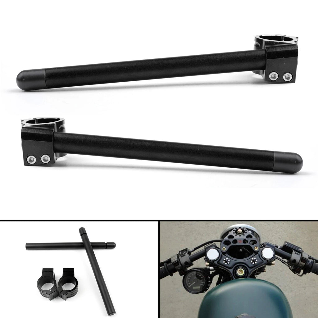 Clip-On Handlebars for Yamaha RZ350 (1984–1986) 35mm Black