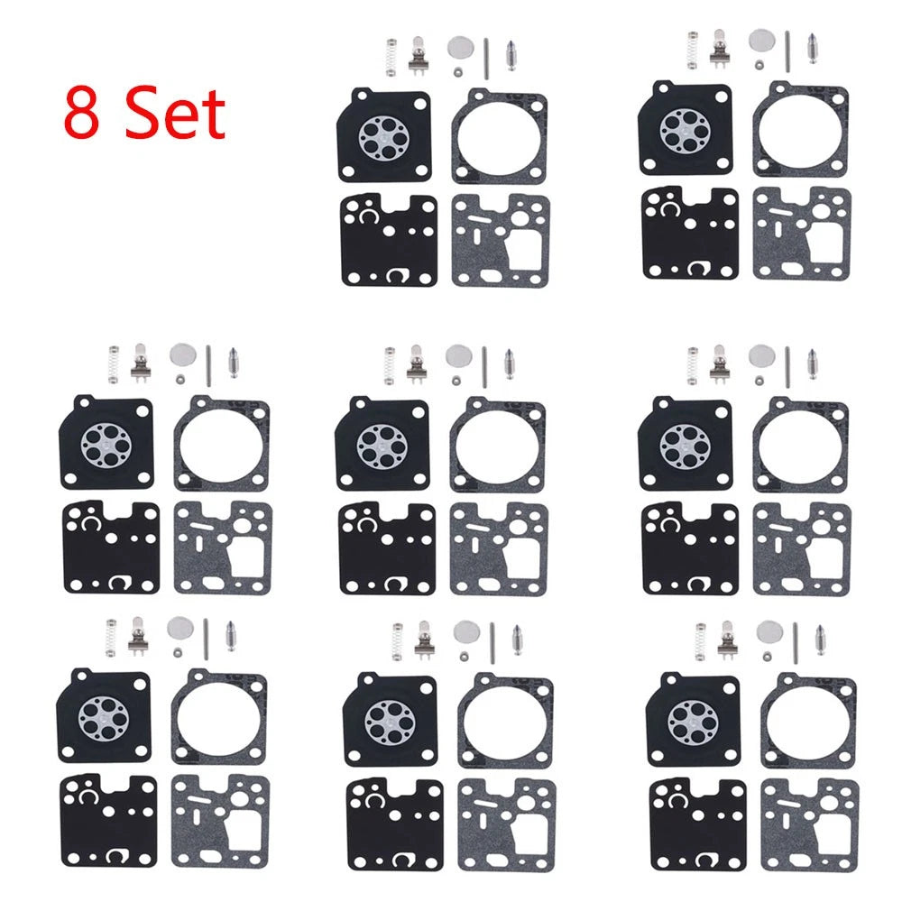 Set of 8 Carburetor Gasket Kit for Echo SRM230 SRM231 ES230 (Zama RB-107)