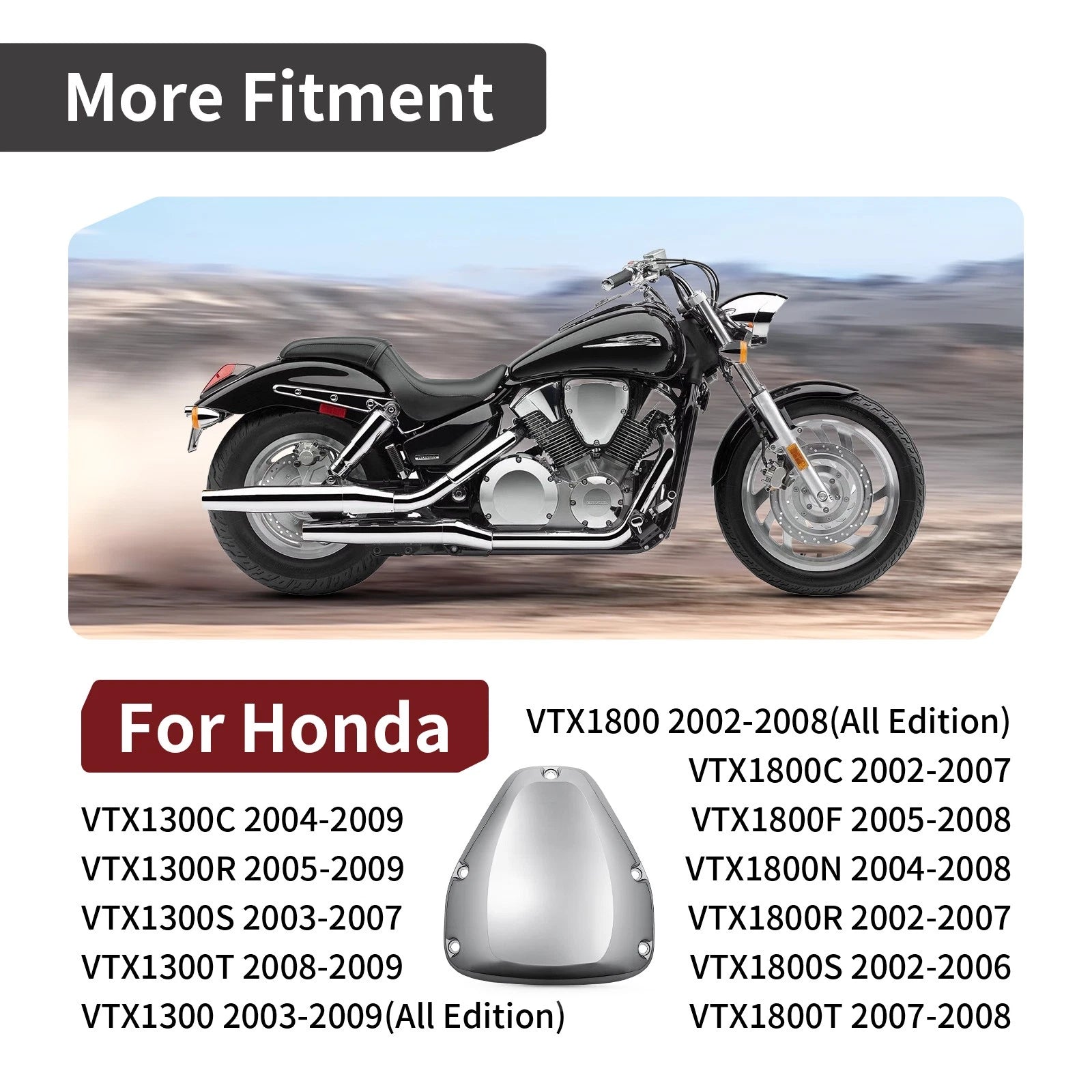 Air Cleaner Box Cover for Honda VTX1800 C/F/N/R/S/T (2002–2008) 17231-MCH-B50