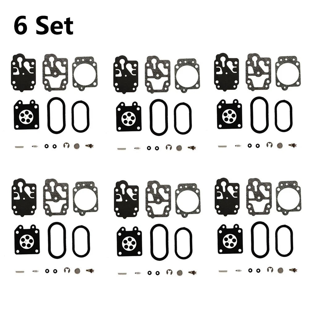 6x Carburetor Gasket Repair Kit for Husqvarna 130BT (K20-WYA)