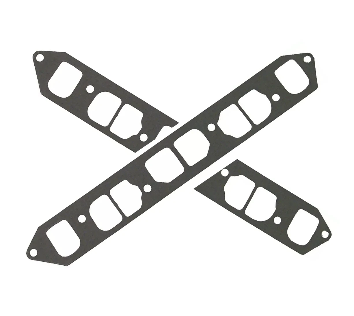 2Pcs Exhaust Manifold Gasket for Mercruiser 4 Cyl 2.5L 3.0L (27-96429, 9-61419)