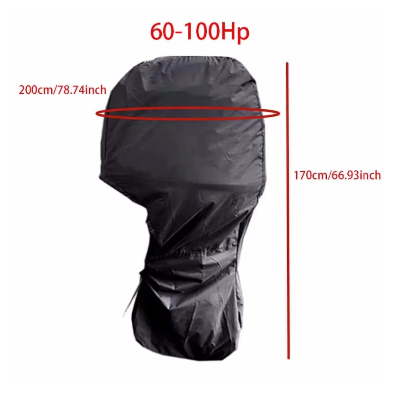 Outboard Motor Engine Cover for Honda 60-100 HP (Trailerable, Black)