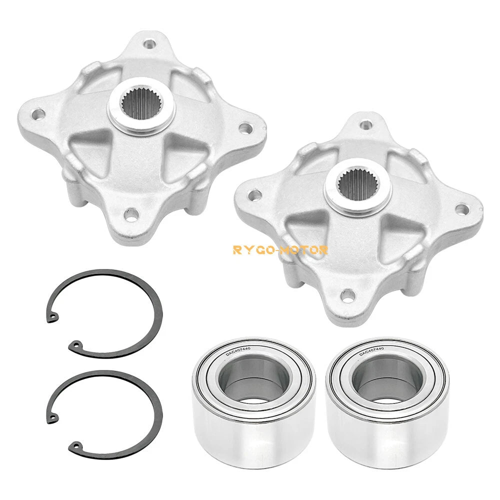 2 Rear Wheel Hubs & Bearings for Polaris Ranger 400 500 570 700 800 EV RZR 800