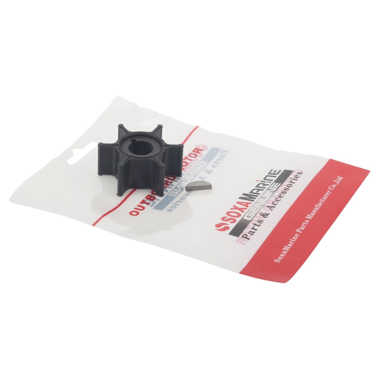 Outboard Water Pump Impeller & Key for Yamaha 6HP 8HP (6G1-44352-00, 18-3066)