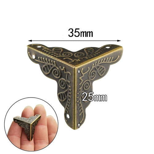 12Pcs Antique Box Corner Protector for Furniture Edge Guard