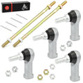 Set of 2 Tie Rod Ends Kit w/ Nut Pin for Honda Foreman 450 TRX450 (1998–2004)