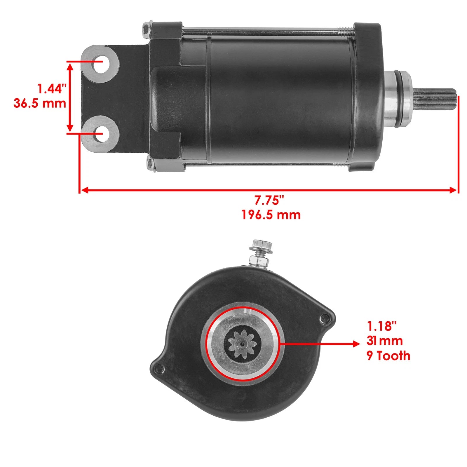 Starter for Yamaha VX1100 Wave Runner (2005–2008)