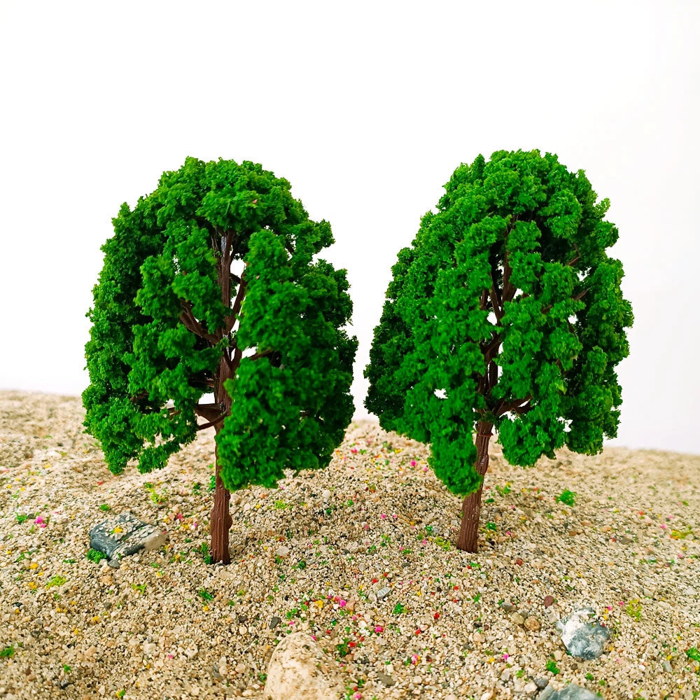 10Pcs Model Trees for Train Railroad HO OO Scale