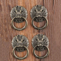 Set of 4 Antique Dragon Head Cabinet Knobs for Drawer Door Hardware