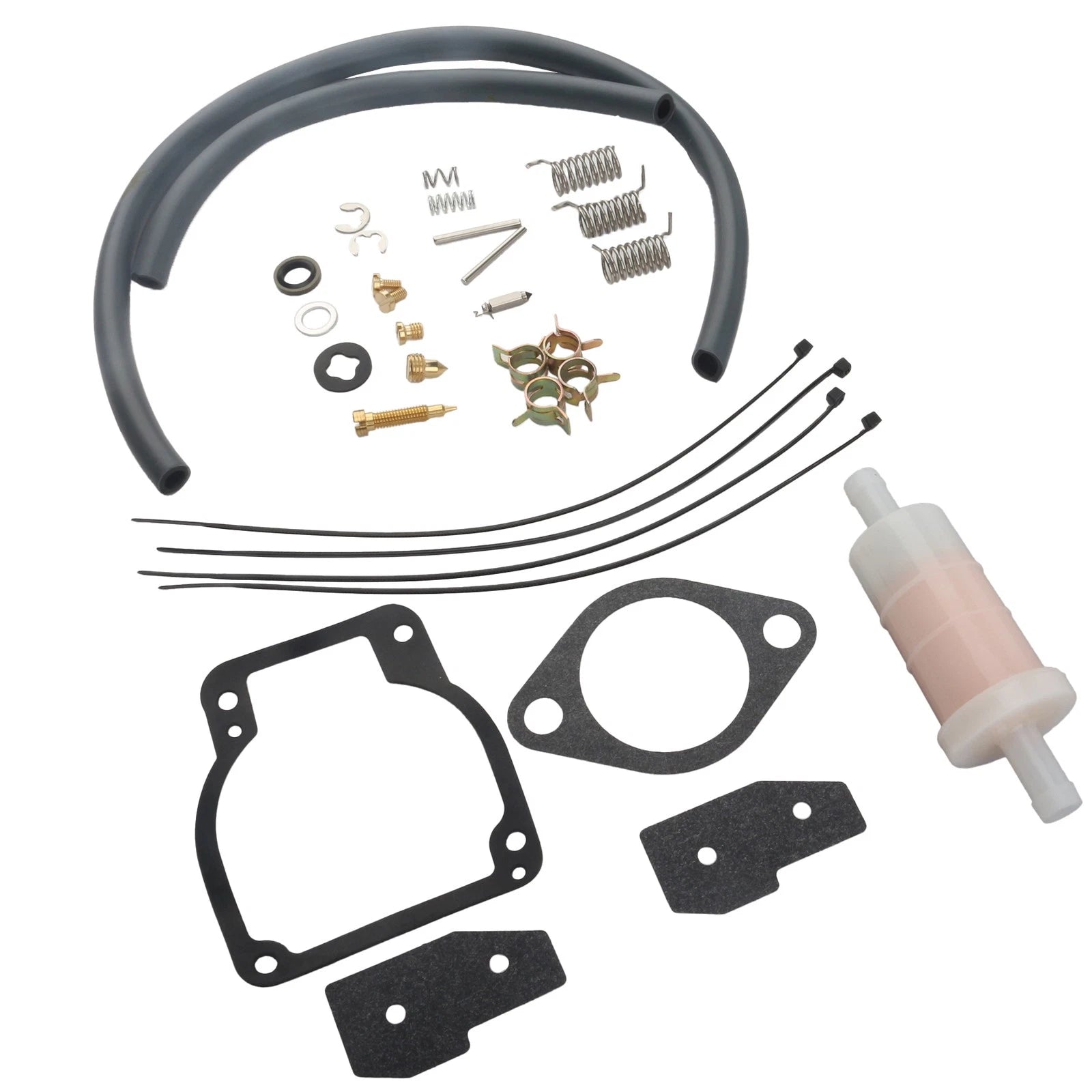 Outboard Carburetor Kit with Fuel Filter for Mercury Mariner (30-125 HP)
