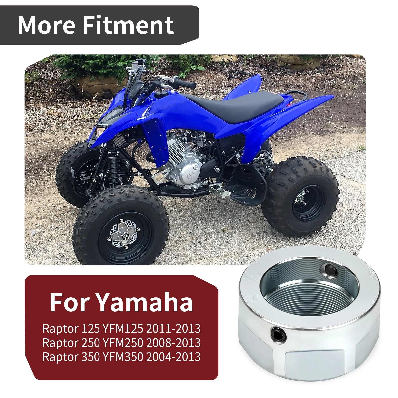 Rear Axle Lock Nut 90170-33010-00 for Yamaha Raptor 350 (2004–2013)