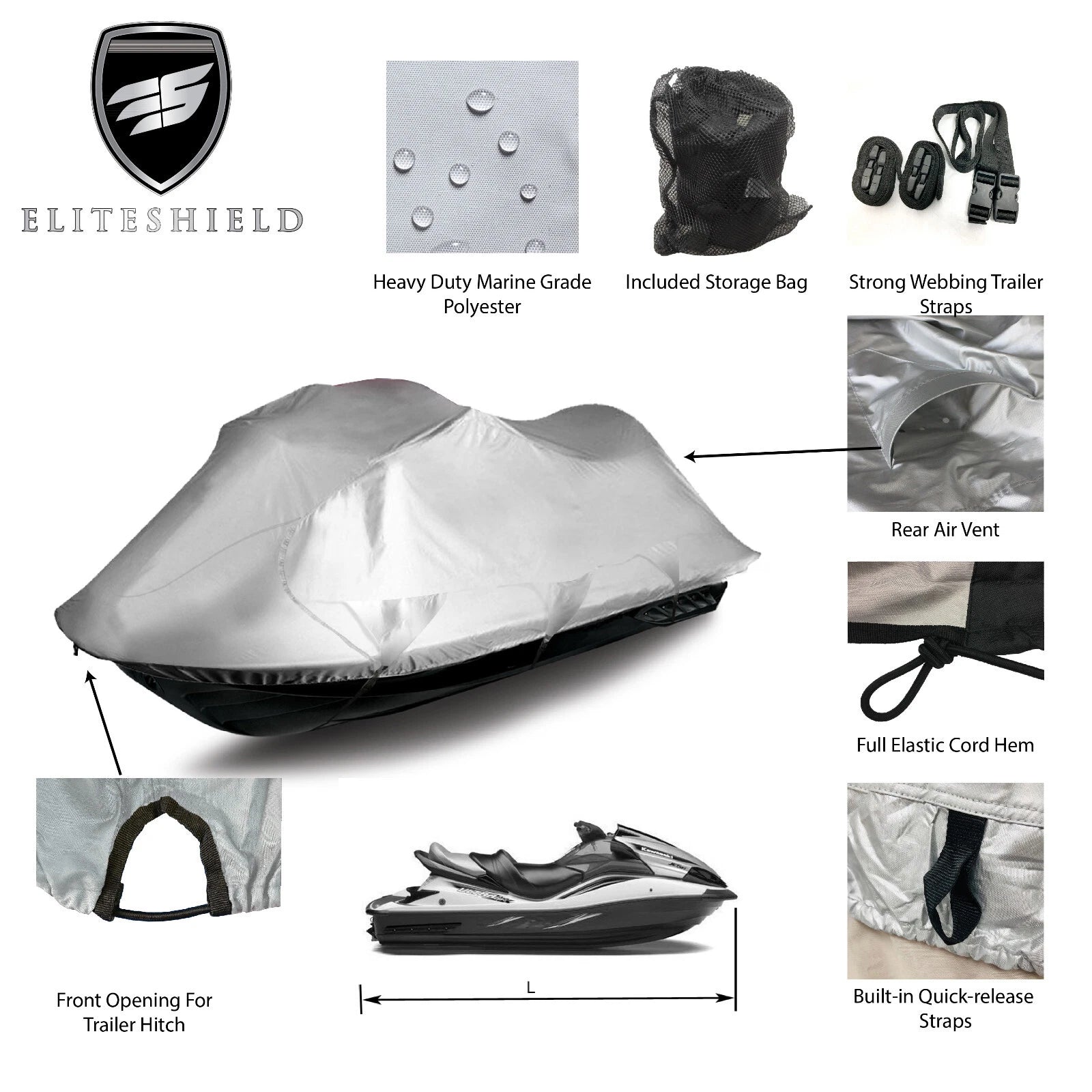 Waterproof Cover for Yamaha Jet Ski FX Cruiser SHO HO SVHO (2010–2023)