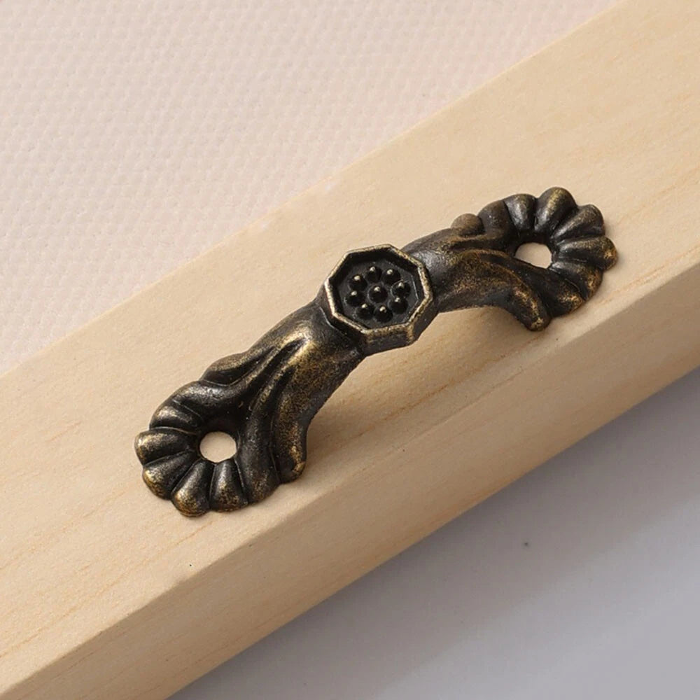10Pcs Vintage Pull Handle Cabinet Knob Hardware Decor for Jewelry Box