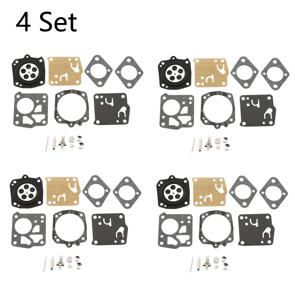 Set of 4 Carburetor Rebuild Kits for Homelite X-12 (RK-23HS, RK-17HS)