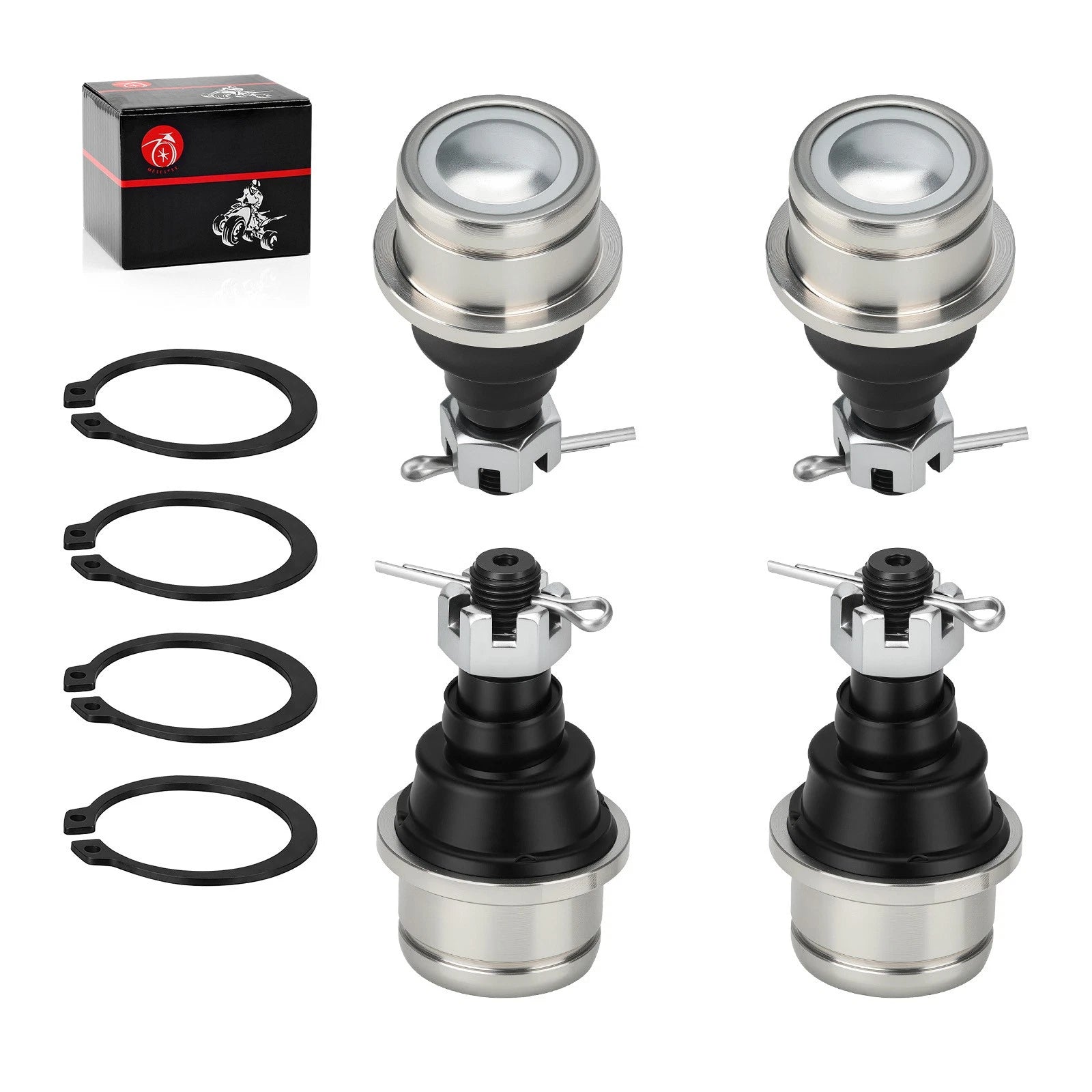 Set of 4 Upper and Lower Ball Joints for Honda Foreman 450 500 520 Rubicon