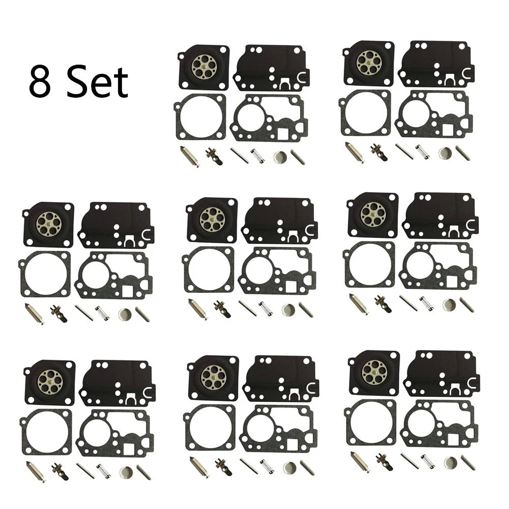 Set of 8 Carburetor Overhaul Kits for Homelite C1U-W32 C1U-W32A, Zama RB-142