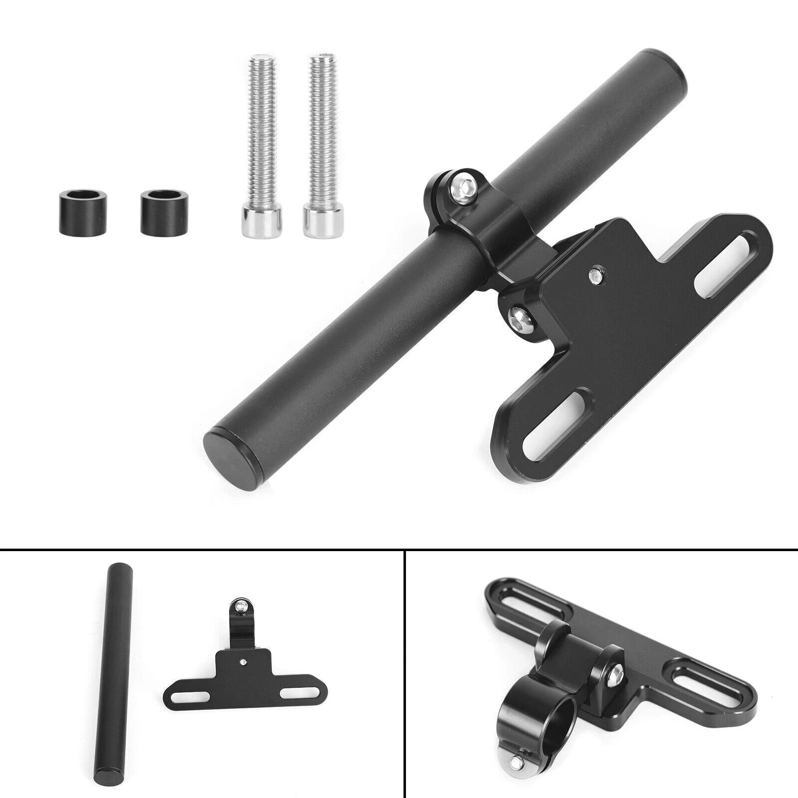 Navigation Bracket for Motorcycle MotoT9 (Universal, 22mm, Black)