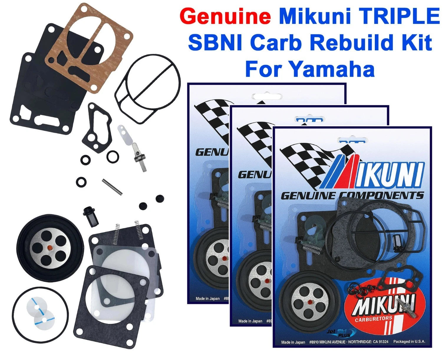 Carburetor Rebuild Kit for Yamaha GP1200R XL1200 XLT1200 (1996–2002)