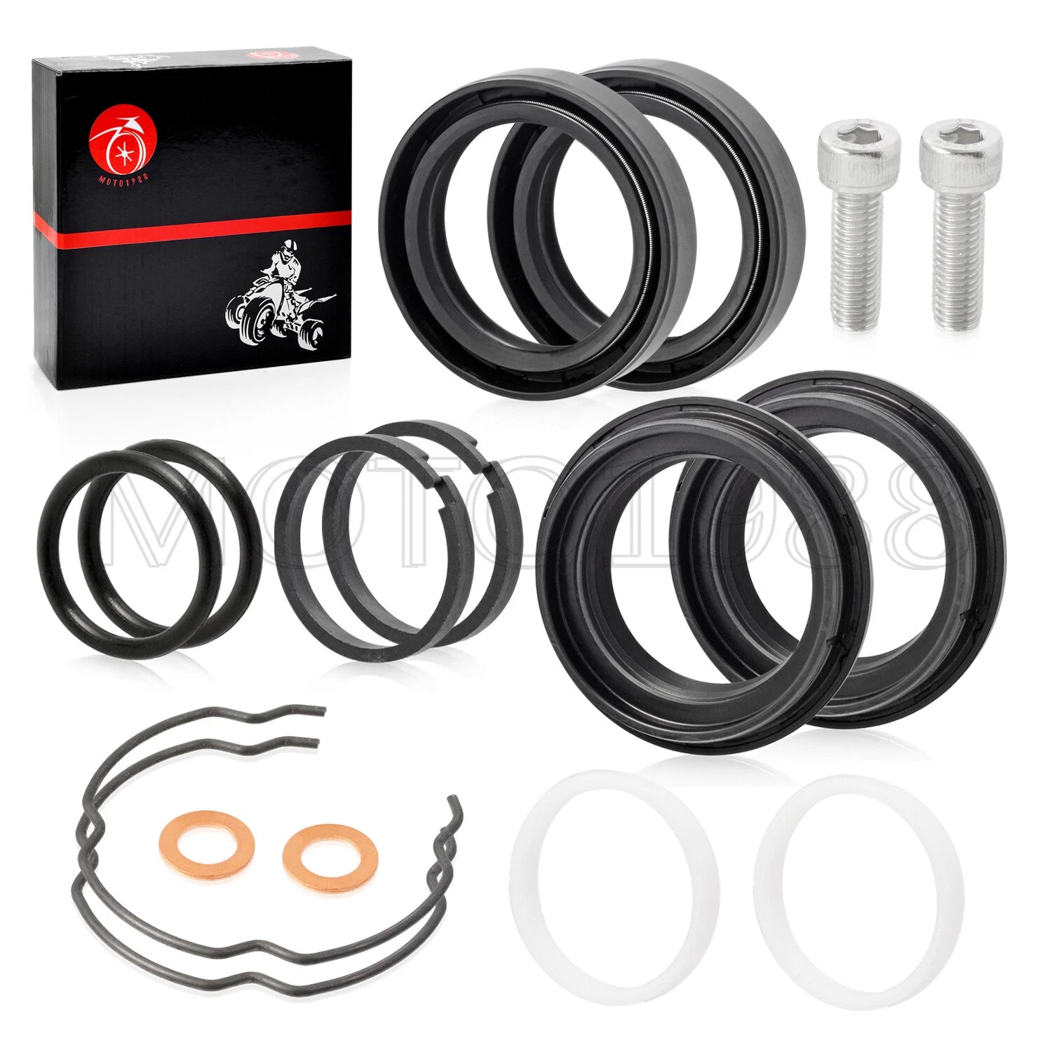 Front Fork Dust Oil Seals Rebuild Kit 39mm for Harley Sportster 883 1200 (1988–2023)