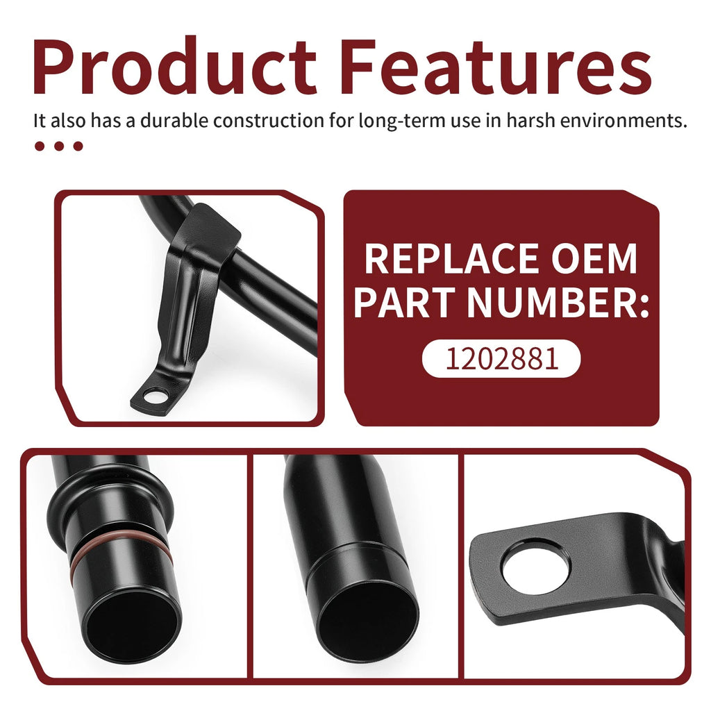 Oil Fill Tube 1202881 for Polaris Sportsman 600 700 800 Ranger 800 XP Crew 800 (2002–2014)