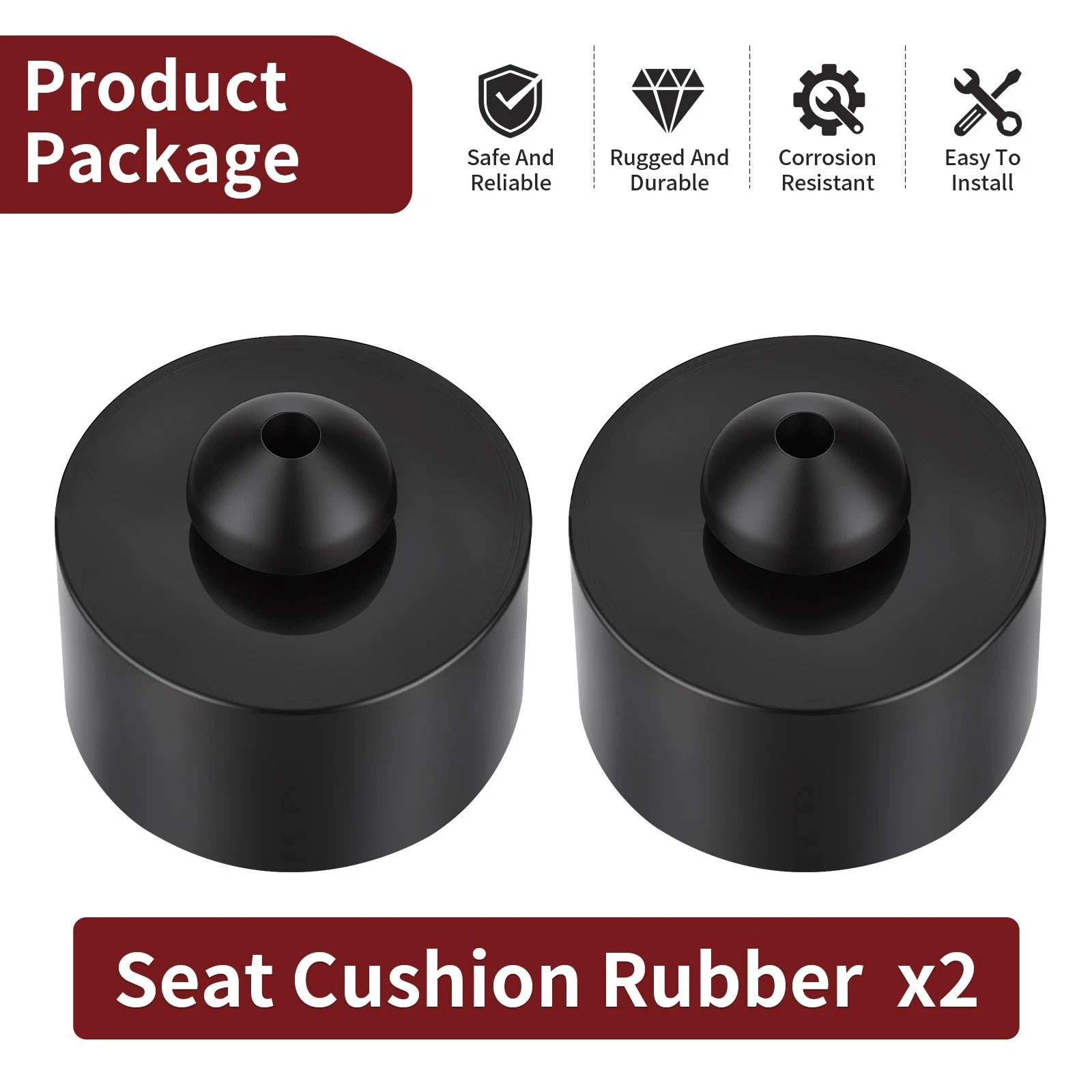 2X Seat Cushion Rubber for Honda Silver Wing 500 GL500 GL500I (1981)