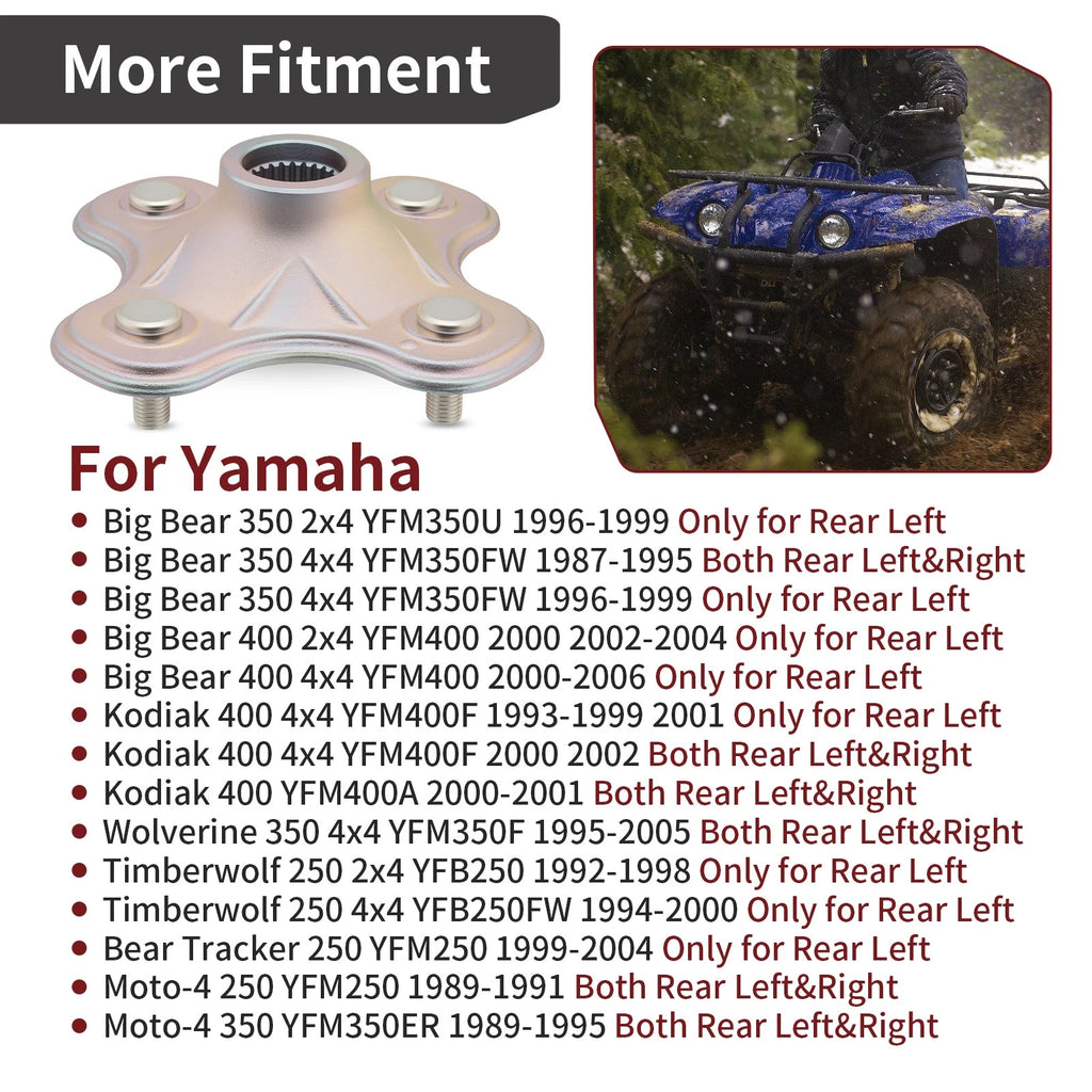 Rear Left Wheel Hub for Yamaha Timberwolf 250 YFB250 (1992–2000)