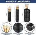 3PCS Drain Cleaning Tool Kit 1-6in Pipe Bladder 40-80 PSI for Sink Shower Sewer